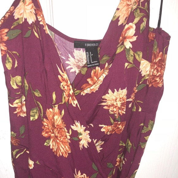 Forever 21 Floral Wrap Dress Small - Picture 4 of 4